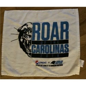 RARE Carolina Panthers Hand towel.  Given To Fans At Game. Never Used.